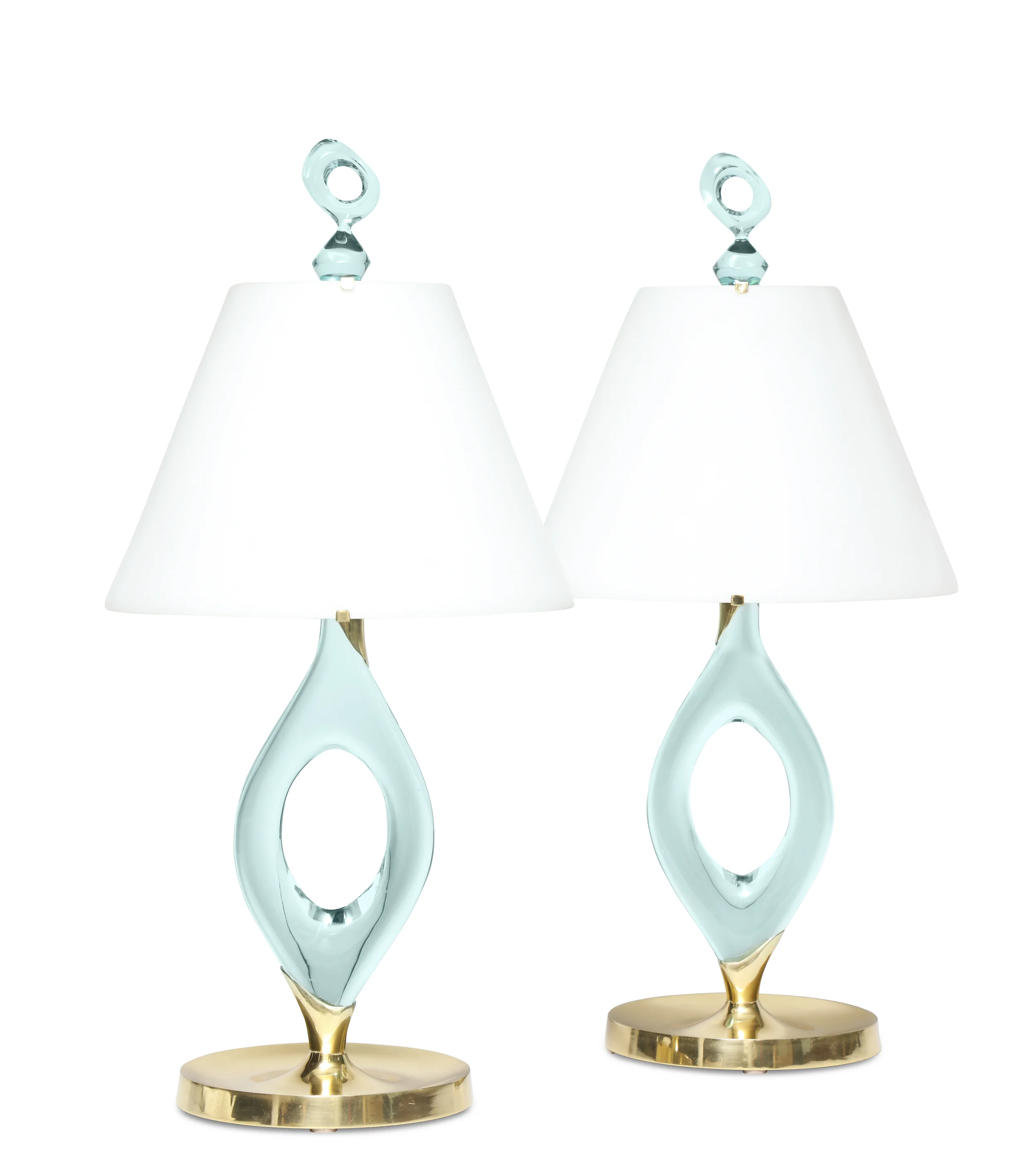 Grazia Pair of Studio-Made Table Lamps by Ghiró Studio