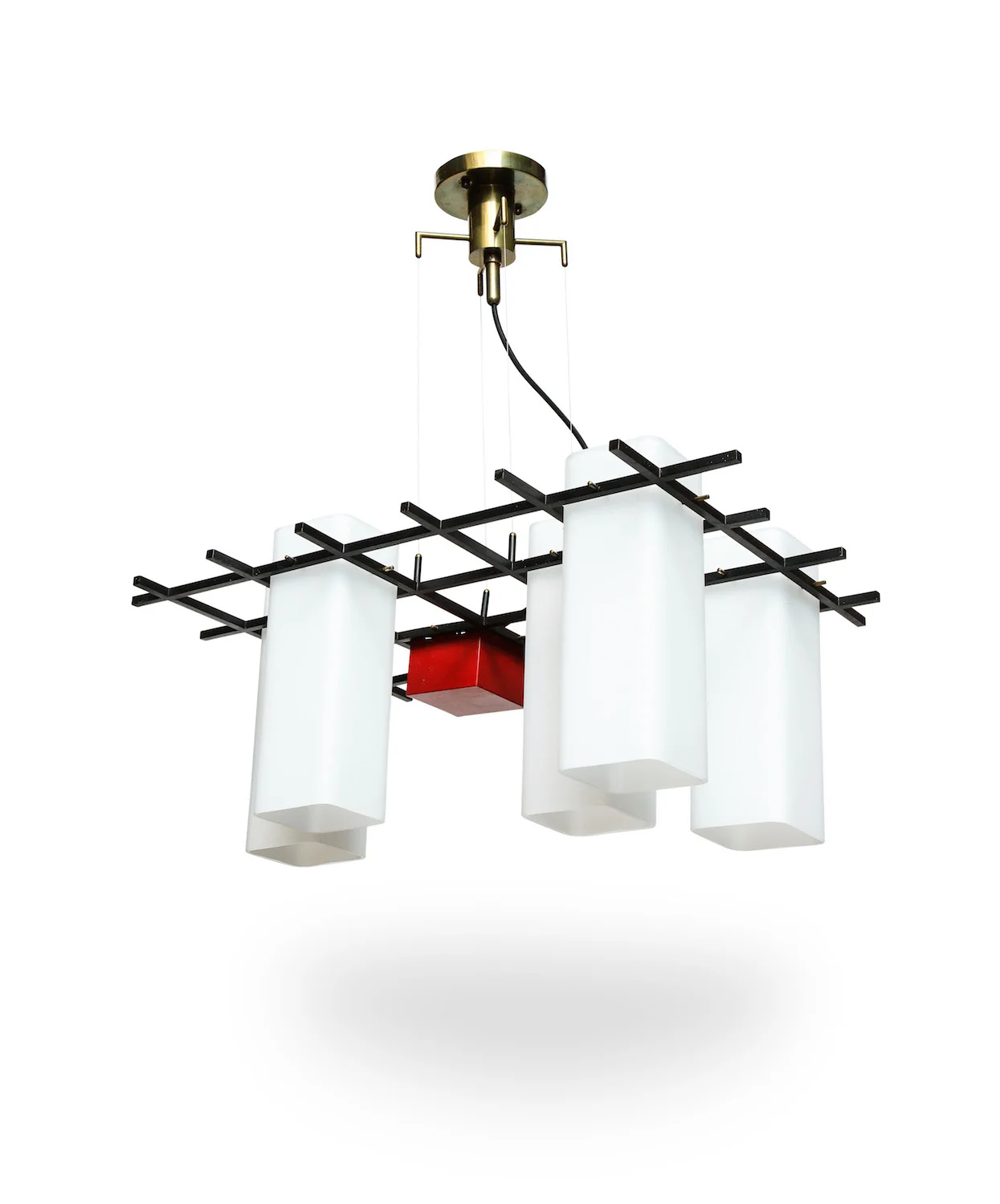 Rare Hanging Light #212 by Angelo Lelii for Arredoluce