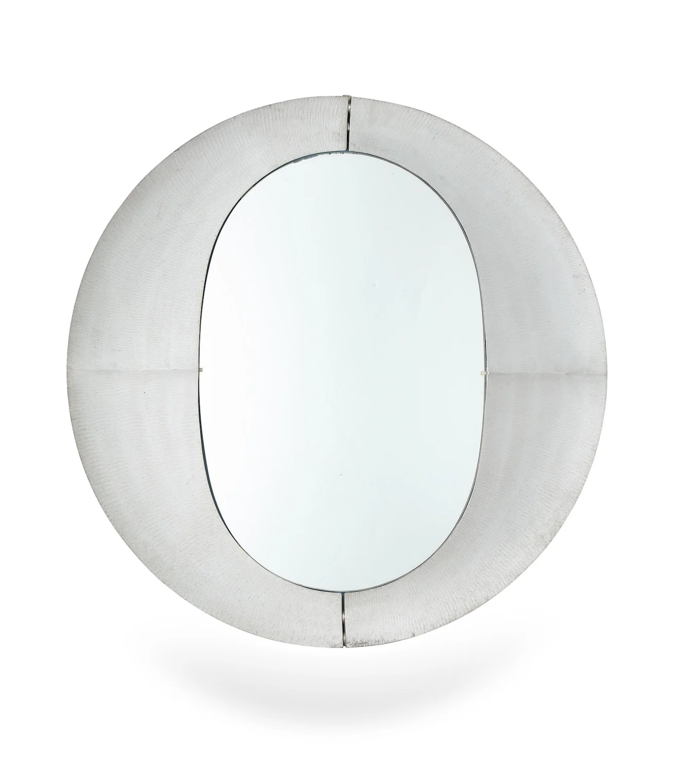 Rare Round Mirror by Lorenzo Burchiellaro