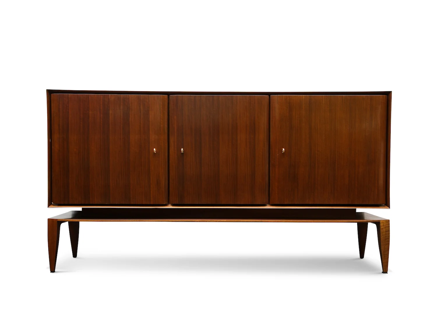 Rare Three-door Floating Cabinet by Gio Ponti for M. Singer &amp; Sons