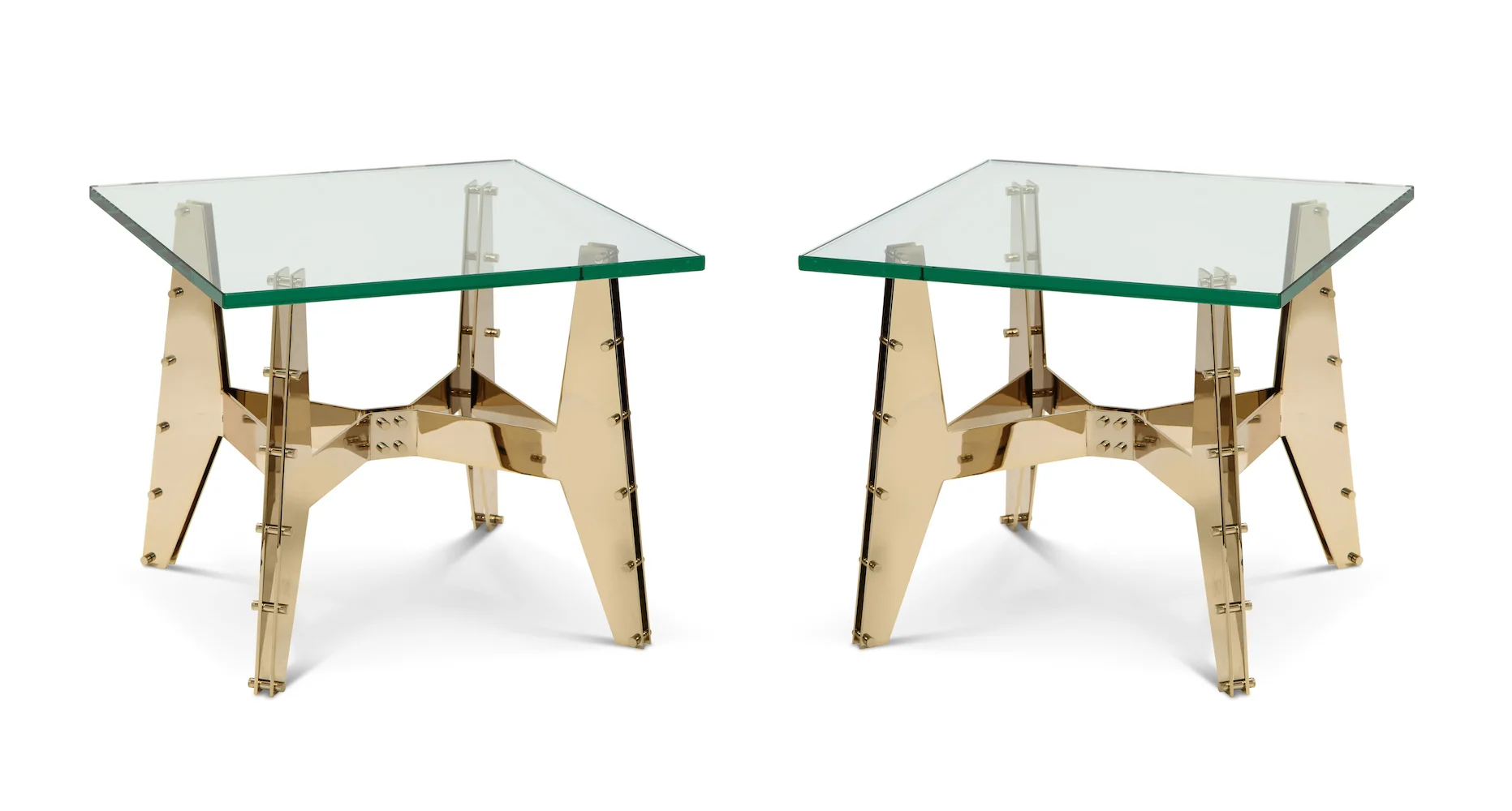 Pair of&nbsp;Architectural Side Tables