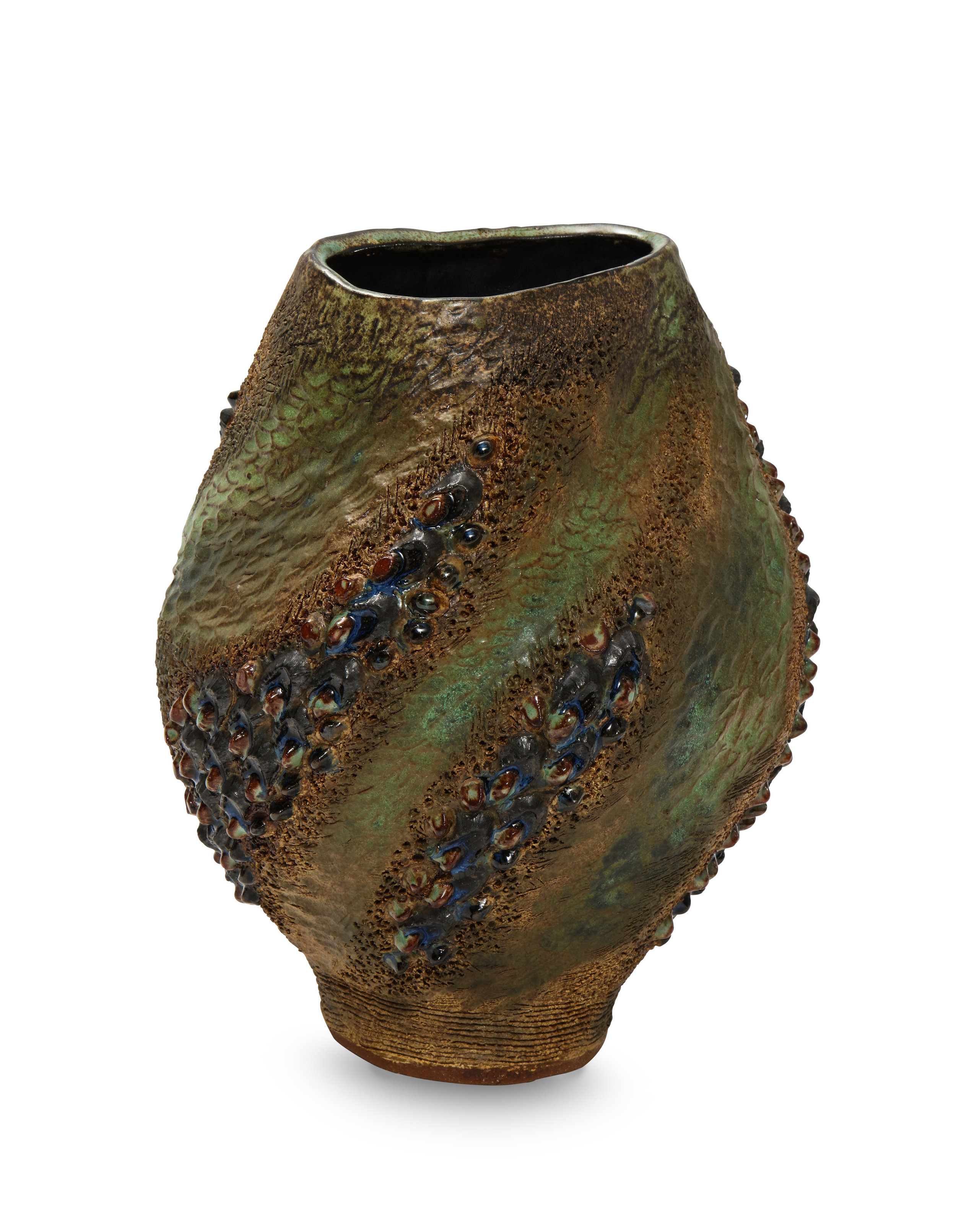 Hand-Built Ceramic Vase by Dena Zemsky