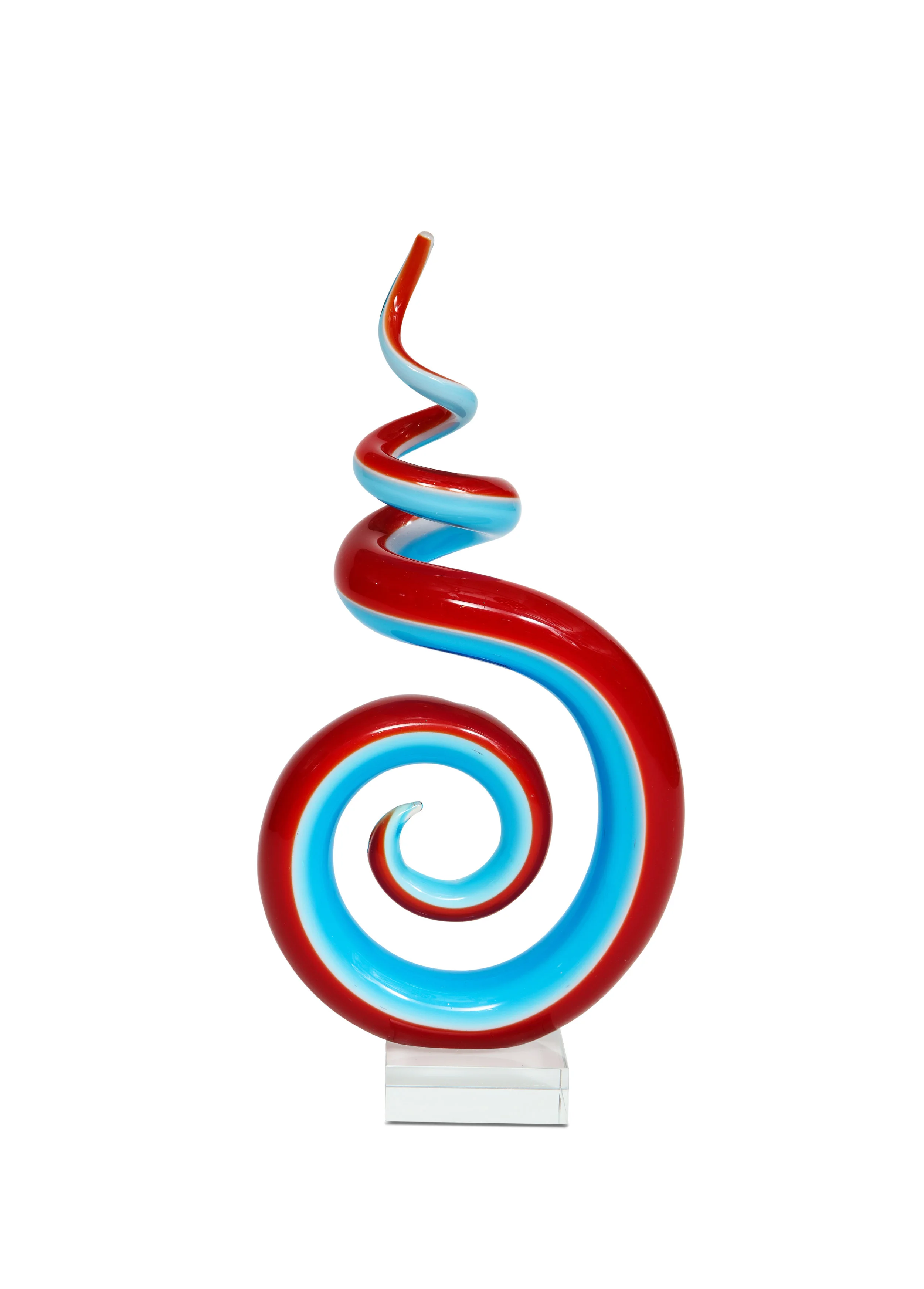 Murano Glass Swirl Sculpture