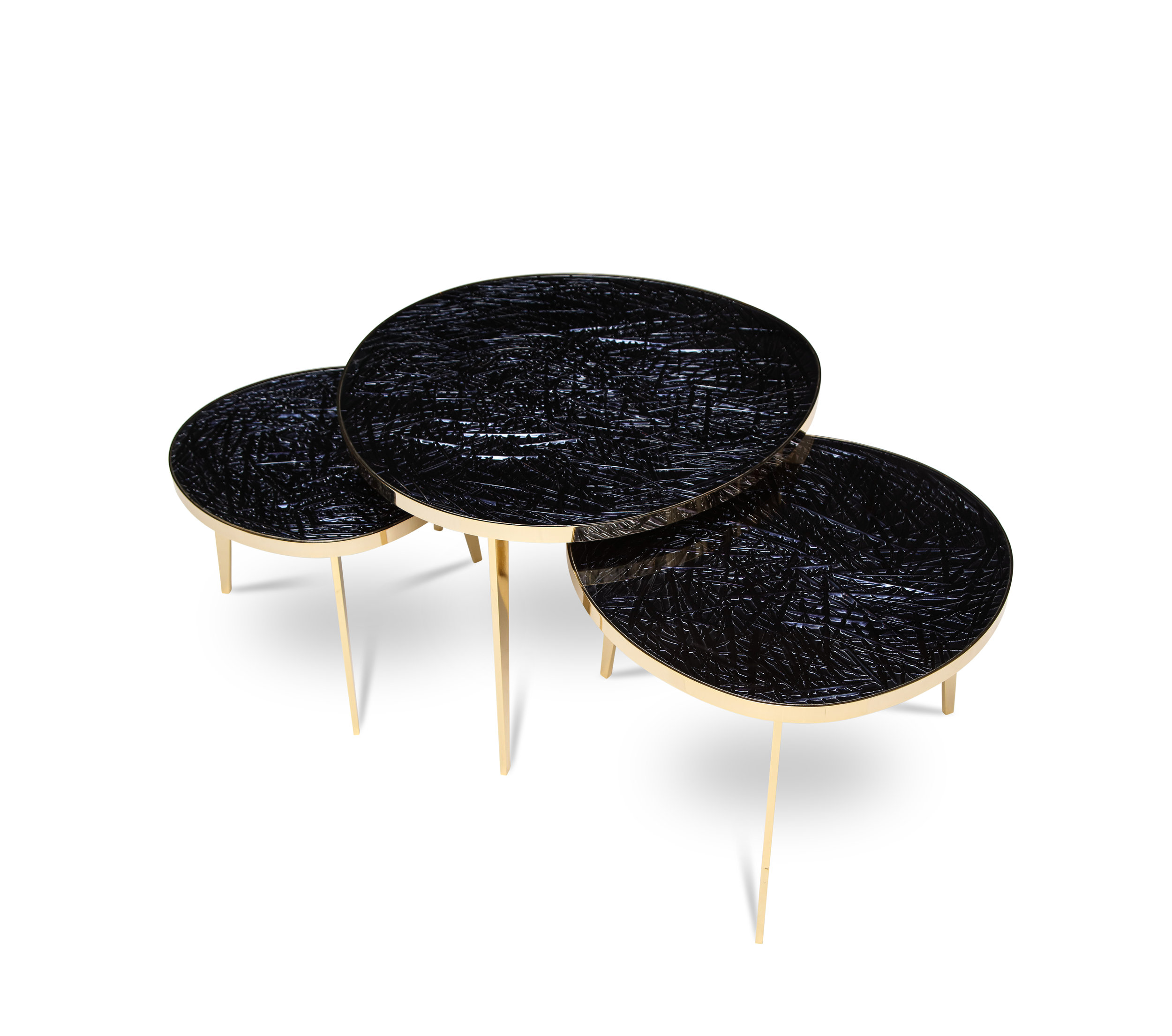 Tris Nest of Three Tables by Ghiró Studio