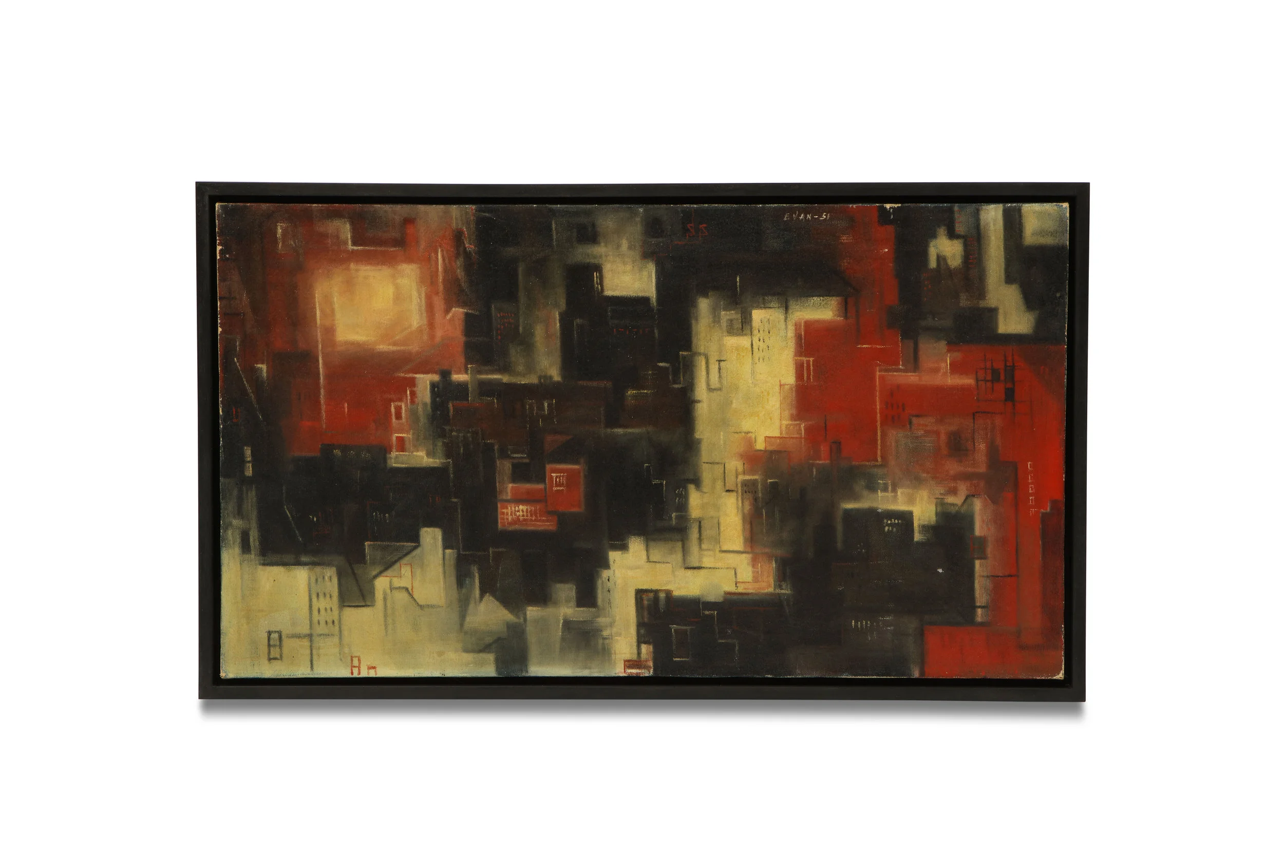 Untitled Oil on Canvas by Luis Evan 