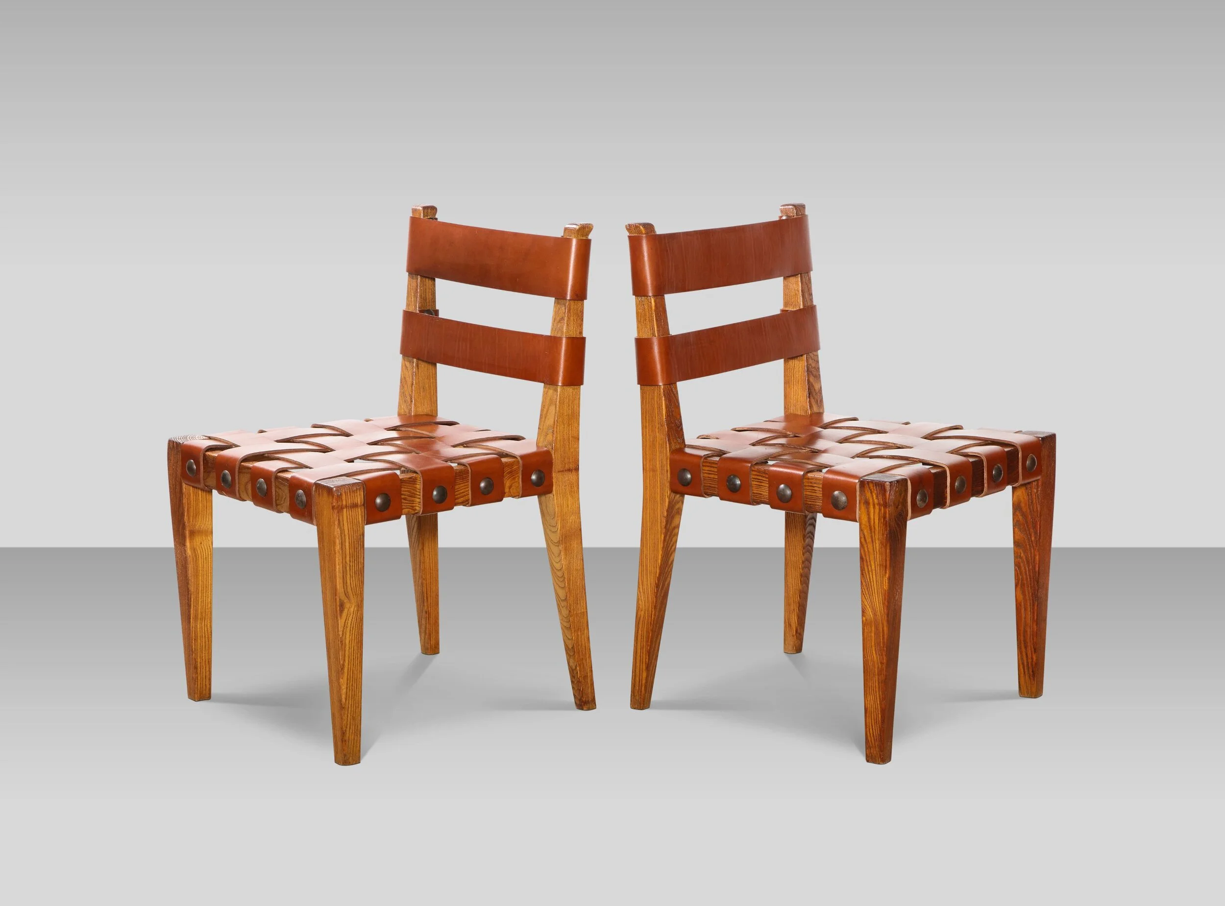Rare Pair of Side chairs by Osvaldo Borsani