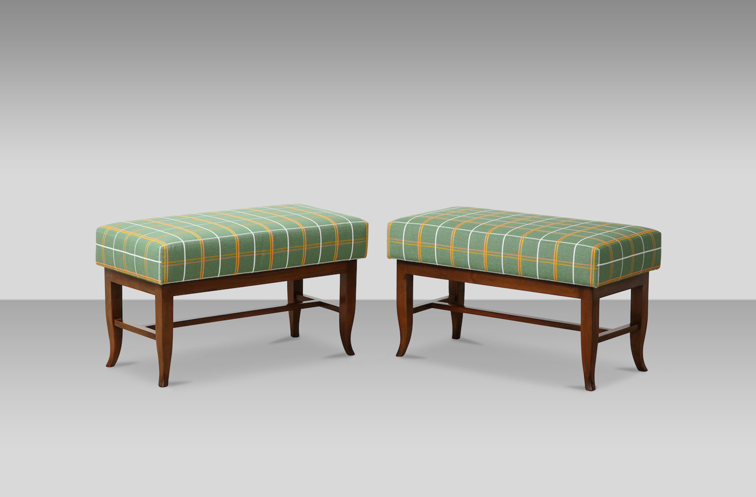 Pair of Upholstered Benches by Gio Ponti 