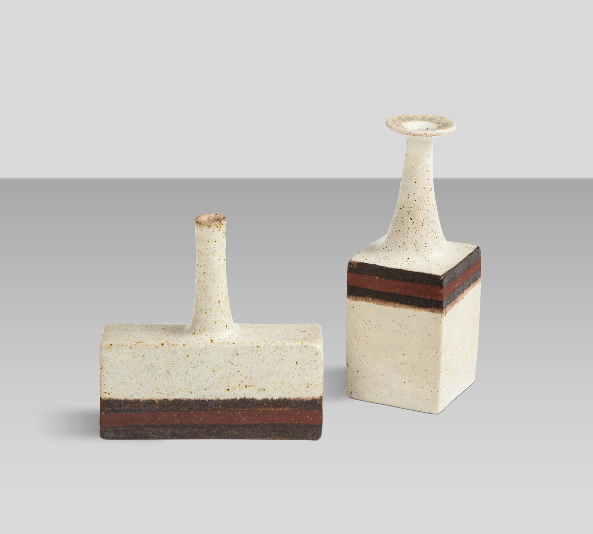 2pc. Petite Vases by Bruno Gambone