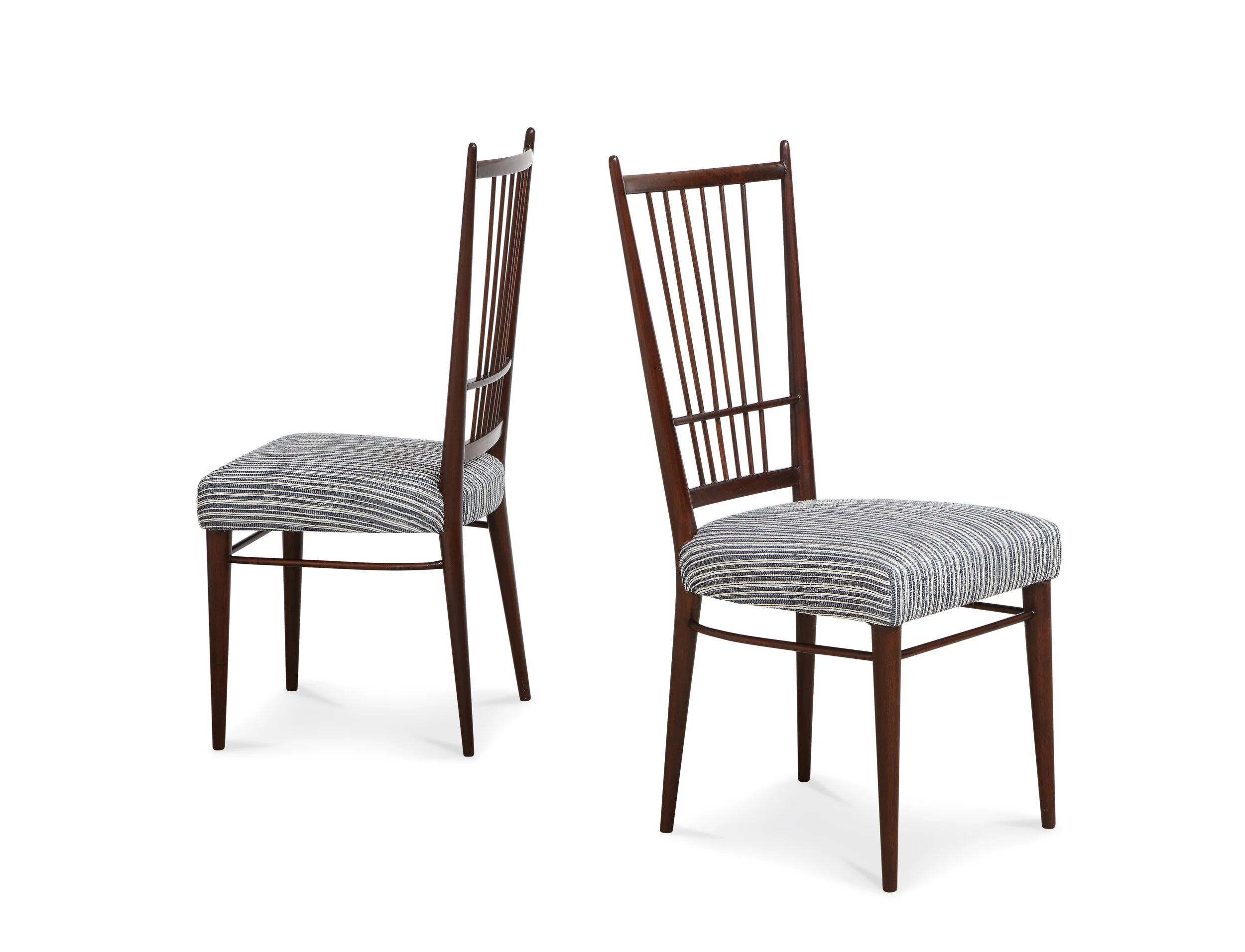 Set of 6, Model #6402 Dining Chairs by Osvaldo Borsani for ABV