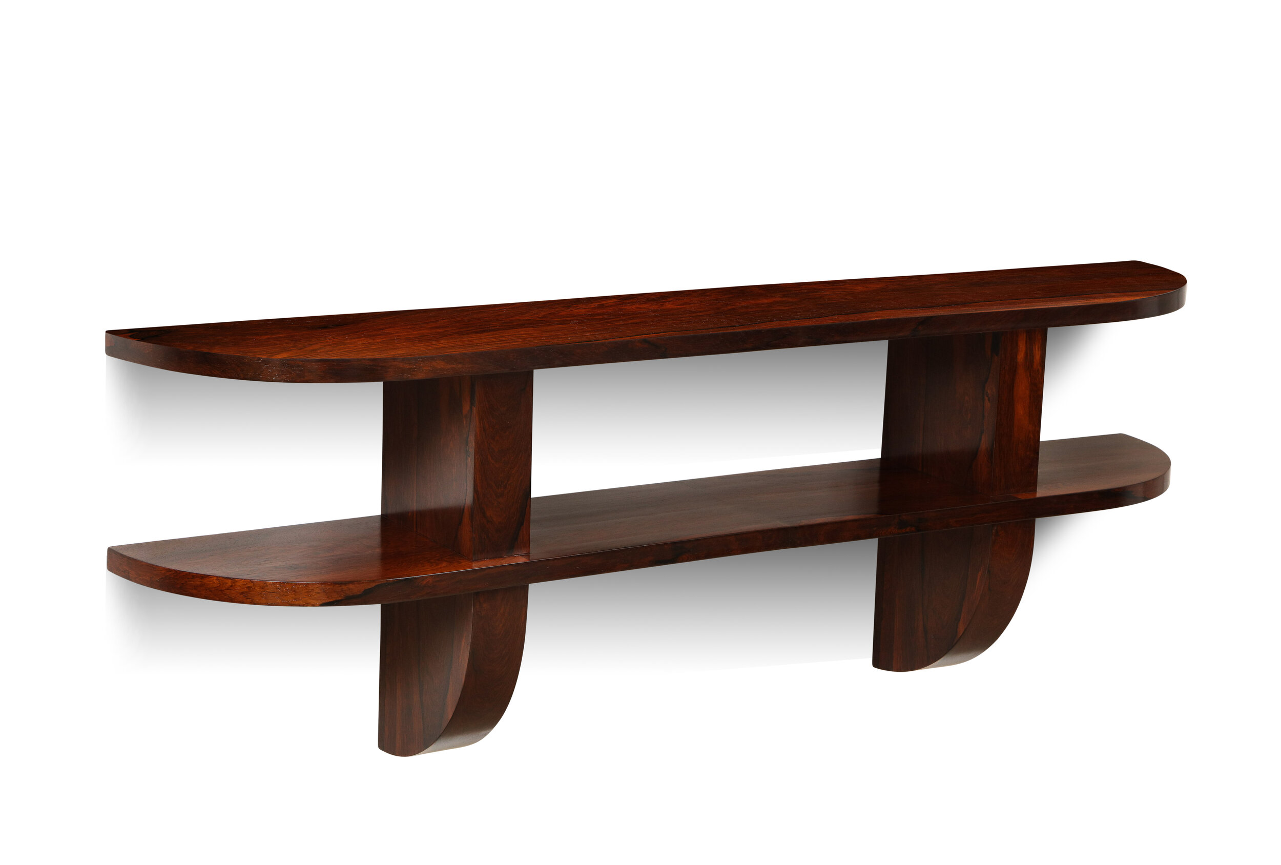 Wall-Mounted Rosewood Console