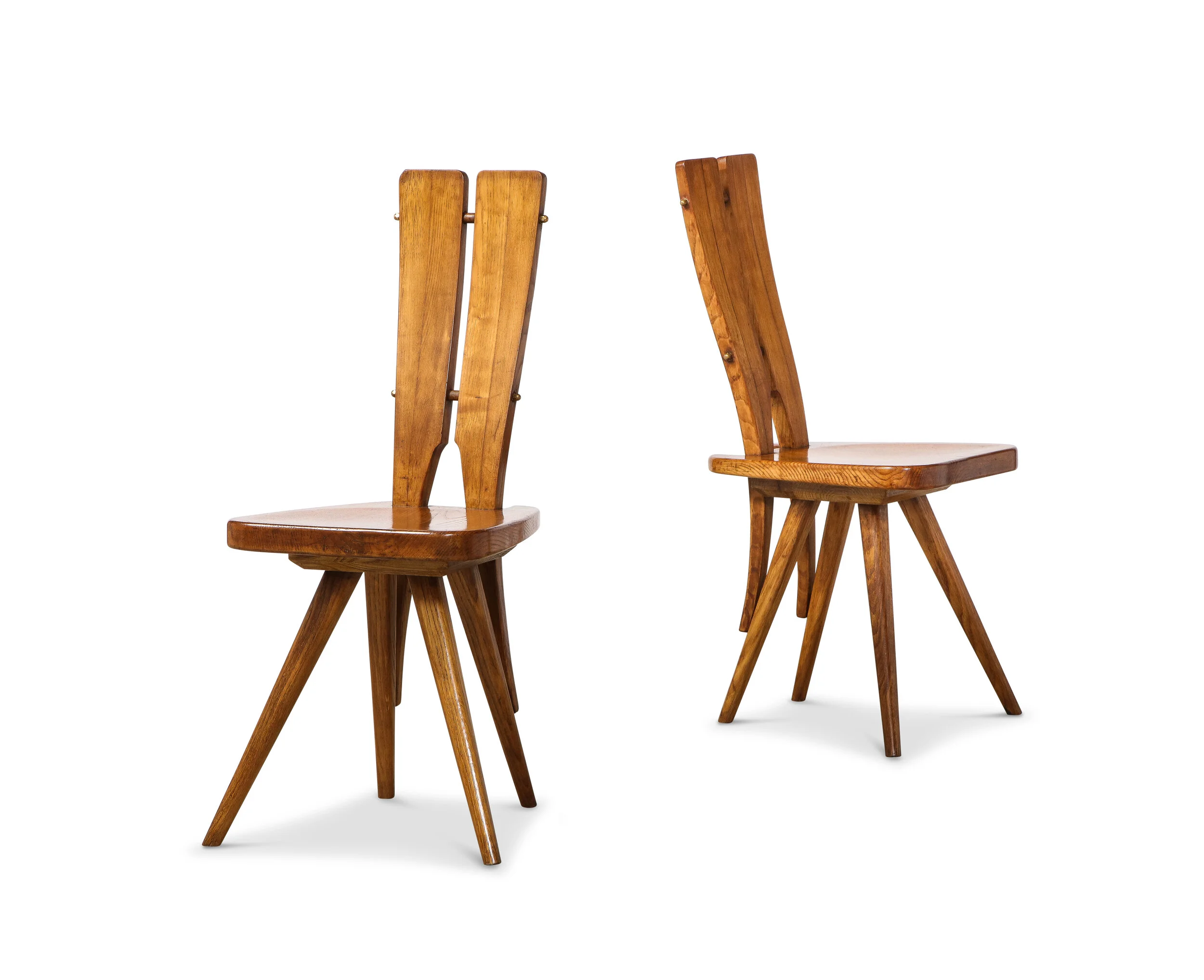 Rare Pair of Casa del Sole Chairs by Carlo Mollino 