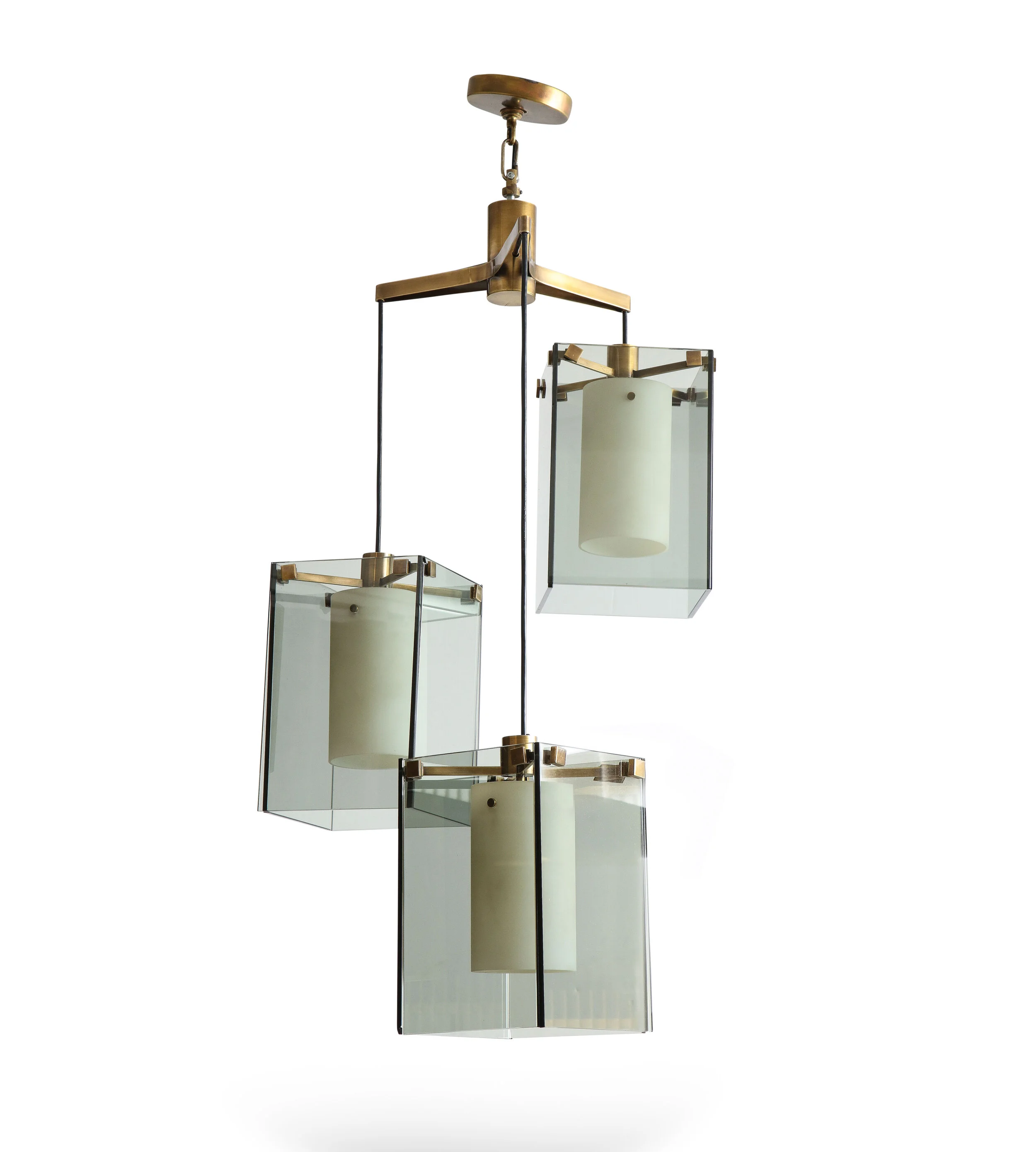 3-Light Pendant by Max Ingrand for Fontana Arte 