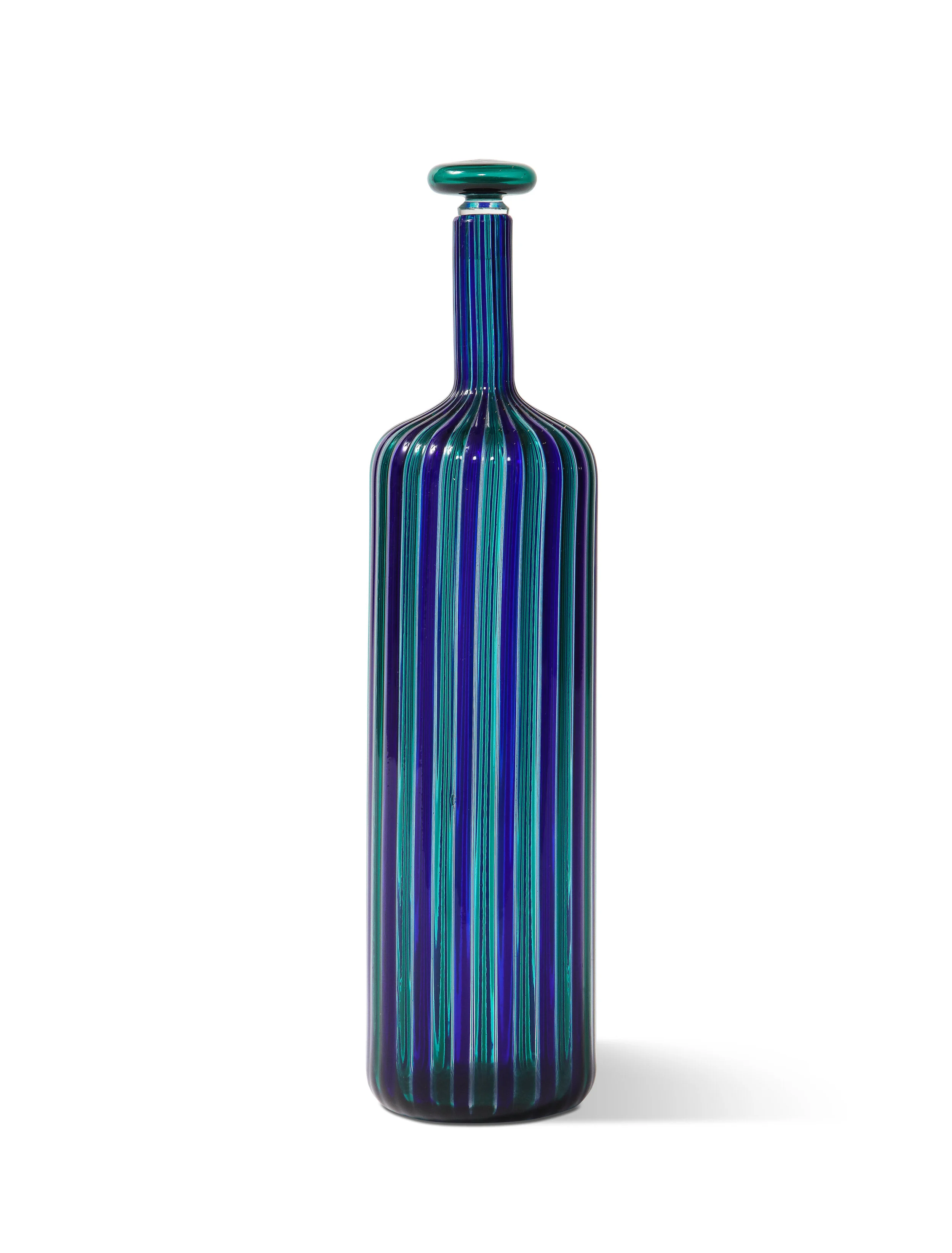 Cane Stopper Bottle by Paolo Venini