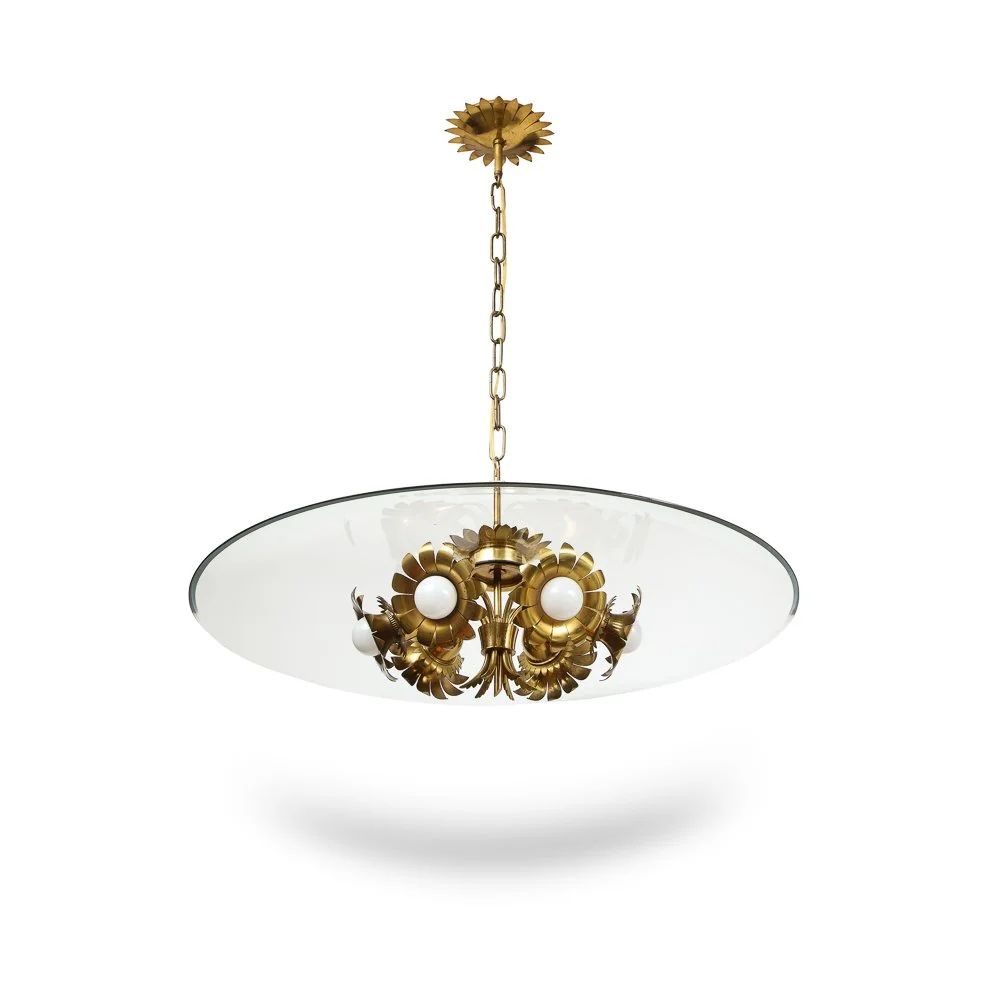 Rare Ceiling Fixture by Pietro Chiesa for Fontana Arte 