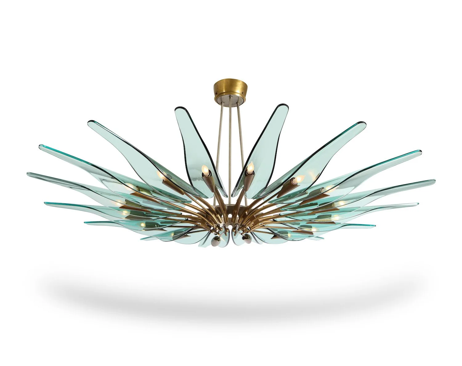 Dahlia Chandelier by Max Ingrand for Fontana Arte