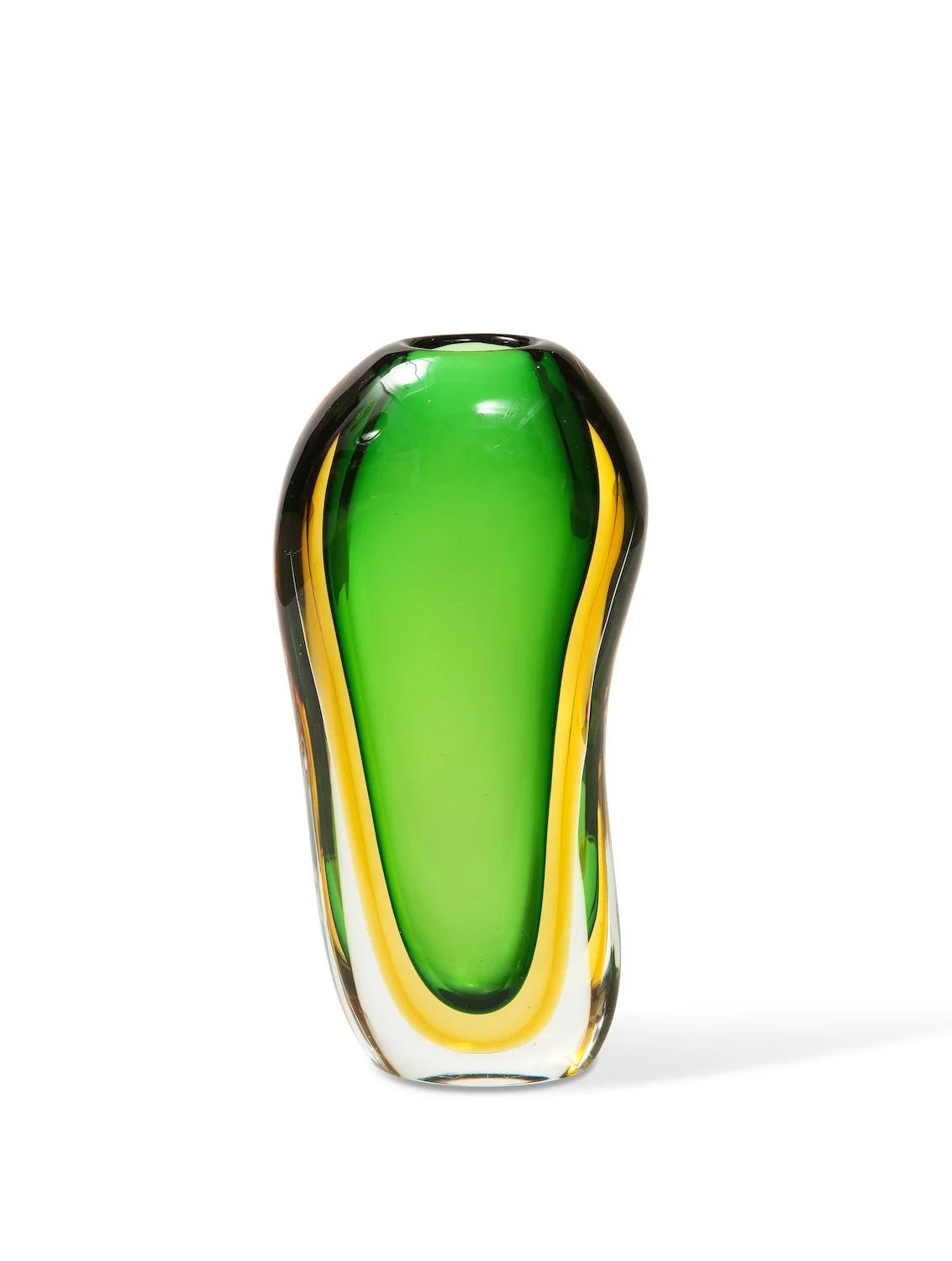 Sommerso Vase by Flavio Poli for Seguso Vetri d'Arte