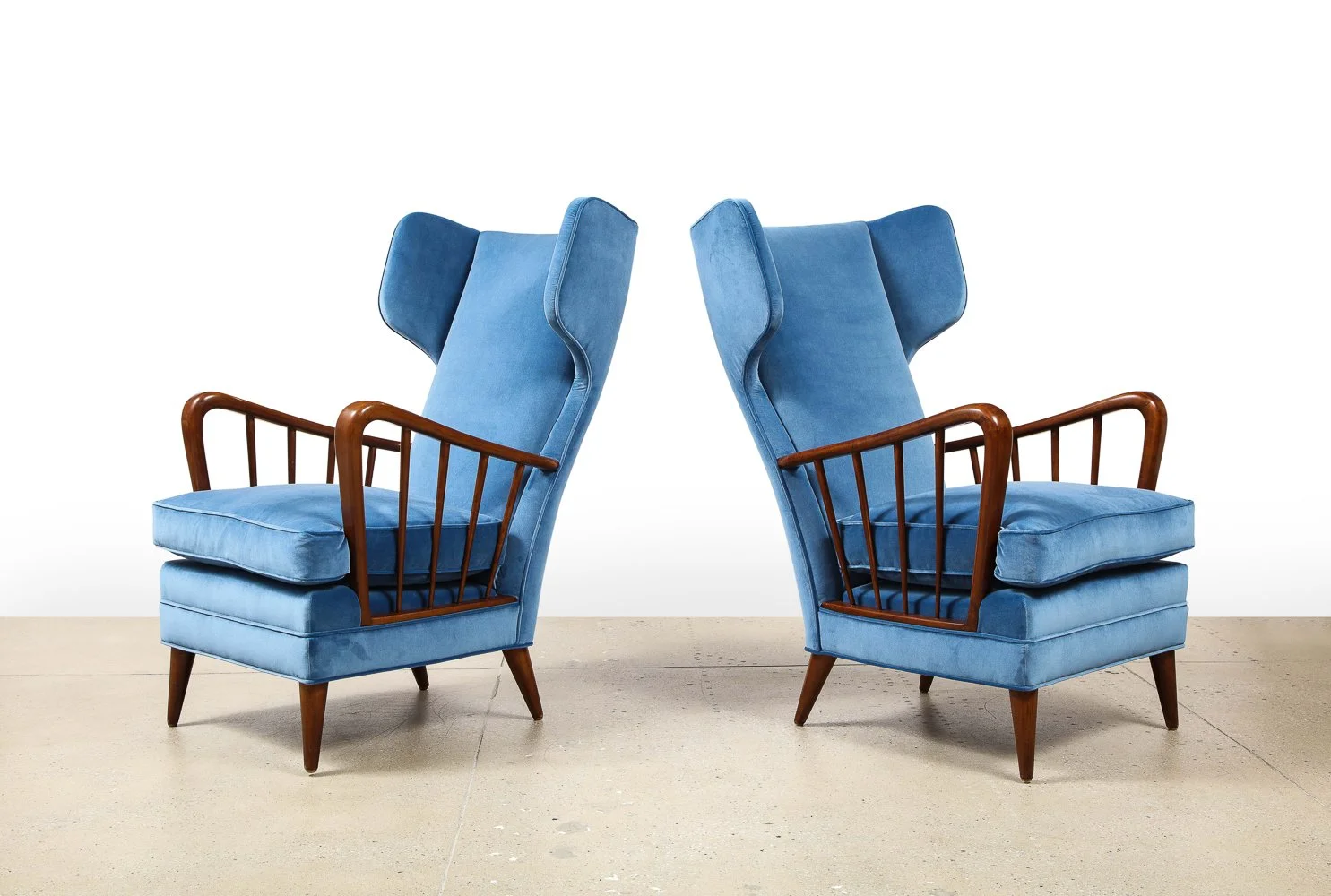 Model #6053B Wing Chairs by Osvaldo Borsani for ABV
