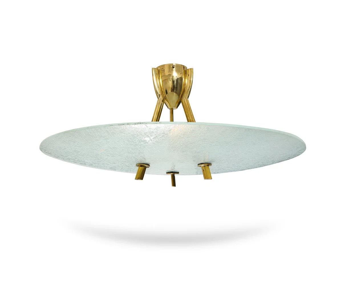 Large-Scale, Unique Ceiling Fixture attributed to Erwin Burger