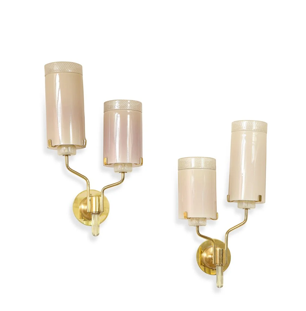 Barovier Incalmo Sconces by Roberto Giulio Rida