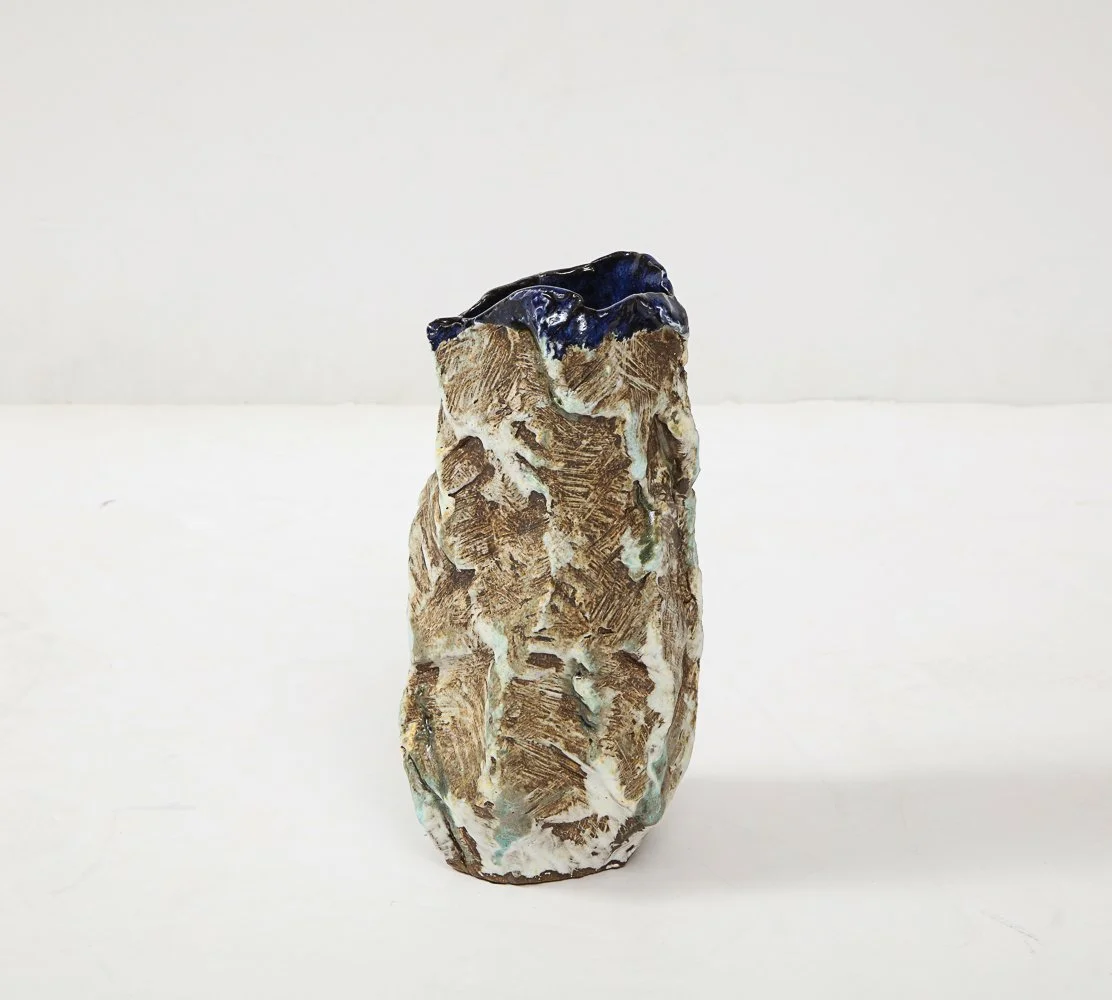  Vase with Blue Interior #4 by Dena Zemsky