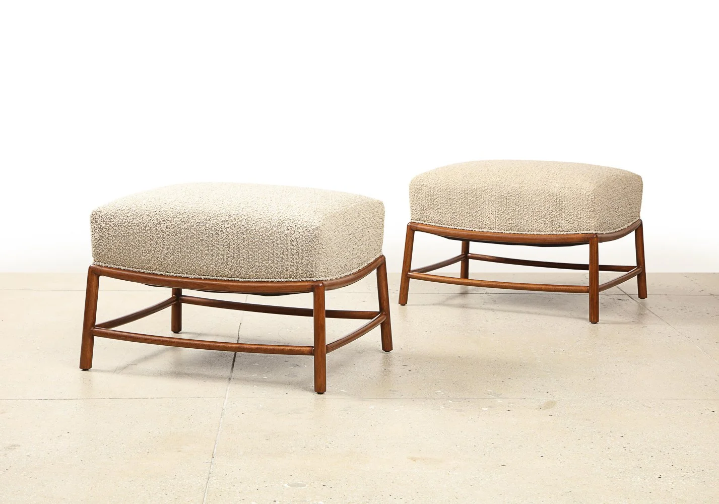 Custom Designed Ottomans by TH Robsjohn-Gibbings