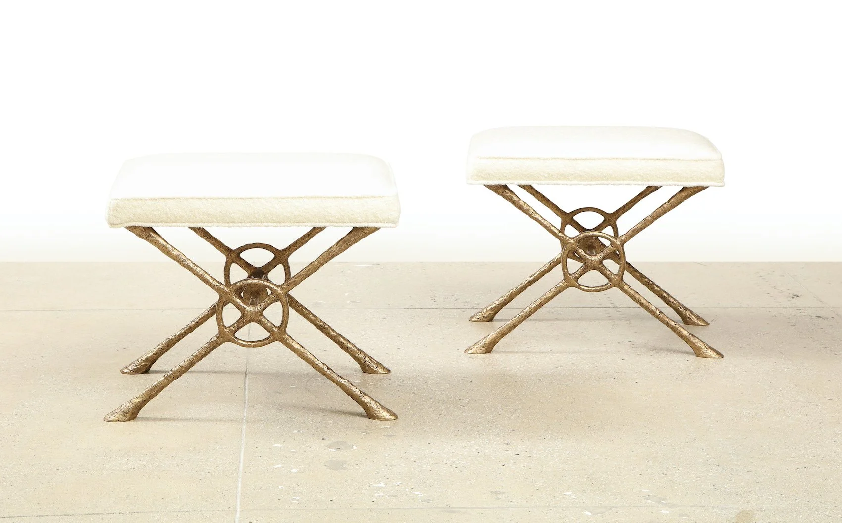 Xanto Bronze Benches by Alexandre Logé