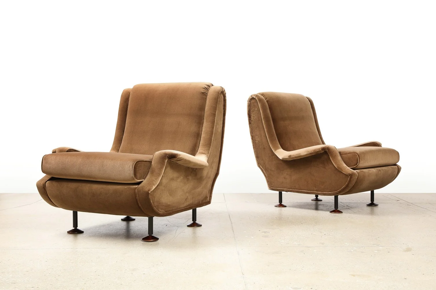 Pair of Regent Club Chairs by Marco Zanuso for Arflex