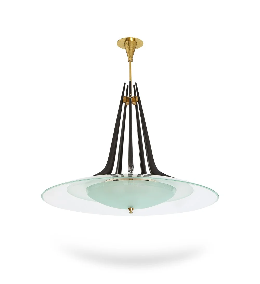 Rare Ceiling Fixture by Max Ingrand for Fontana Arte