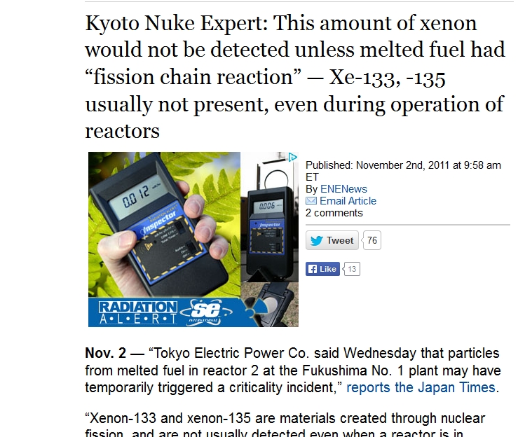 fuel had “fission chain reaction” — Xe-133, -135 usually not present.jpg