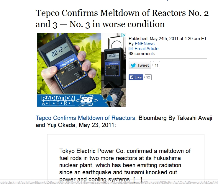 Tepco Confirms Meltdown of Reactors No. 2 and 3 — No. 3 in worse condition.jpg