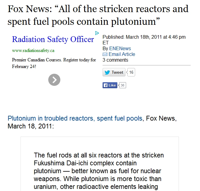 3 Fox News “All of the stricken reactors and spent fuel pools contain plutonium.jpg