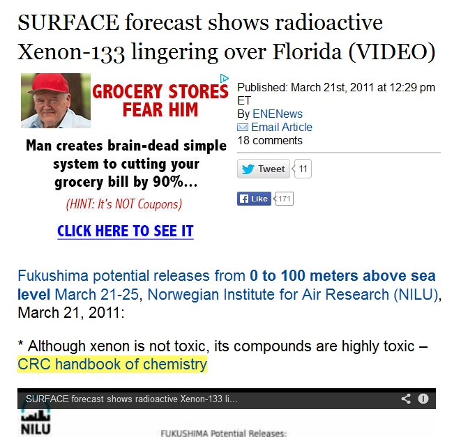 4c SURFACE forecast shows radioactive Xenon-133 lingering over Florida.jpg