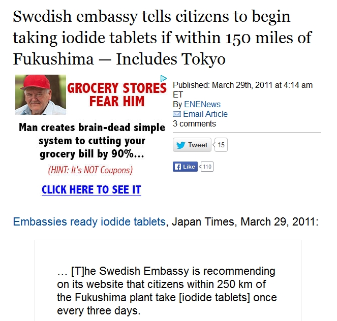 Swedish embassy tells citizens to begin taking iodide tablets if within 150 miles of Fukushima — Includes Tokyo.jpg