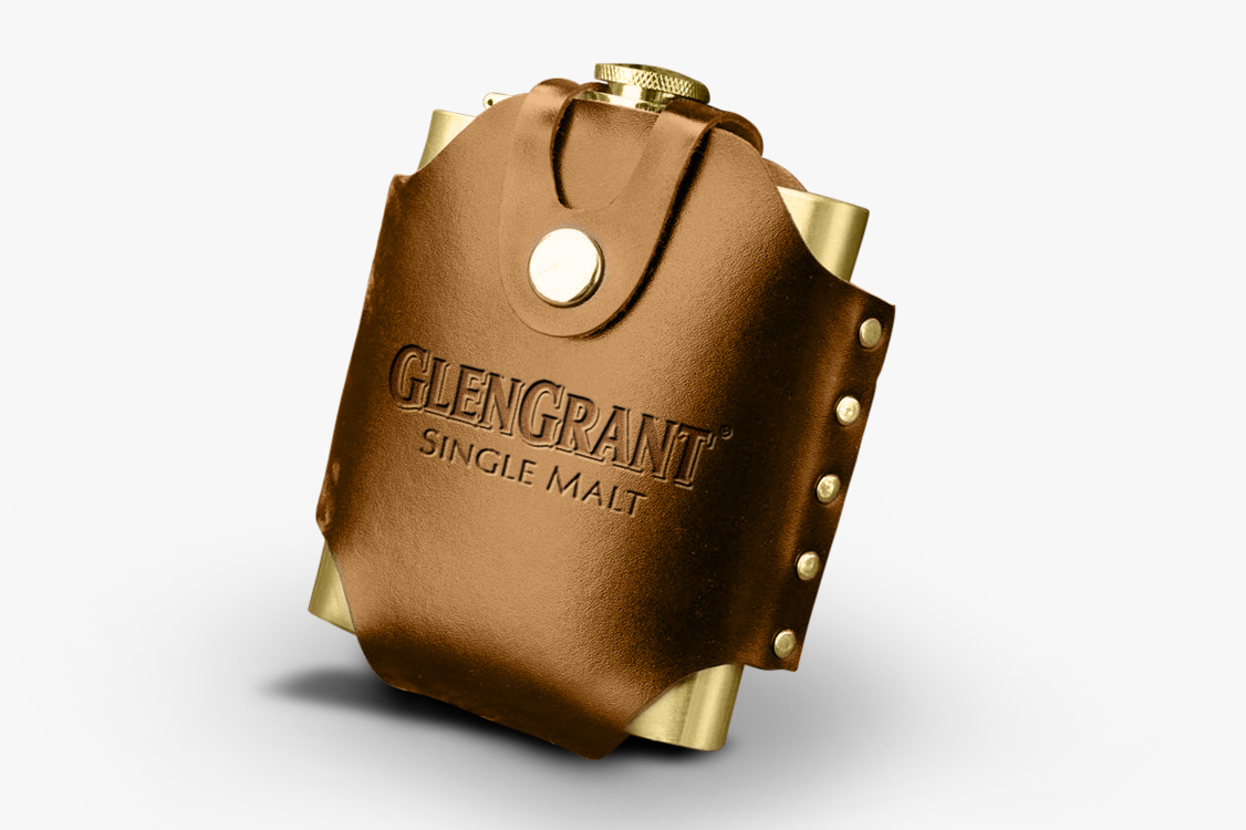 Glen Grant Hip Flask with Leather Holster.jpg