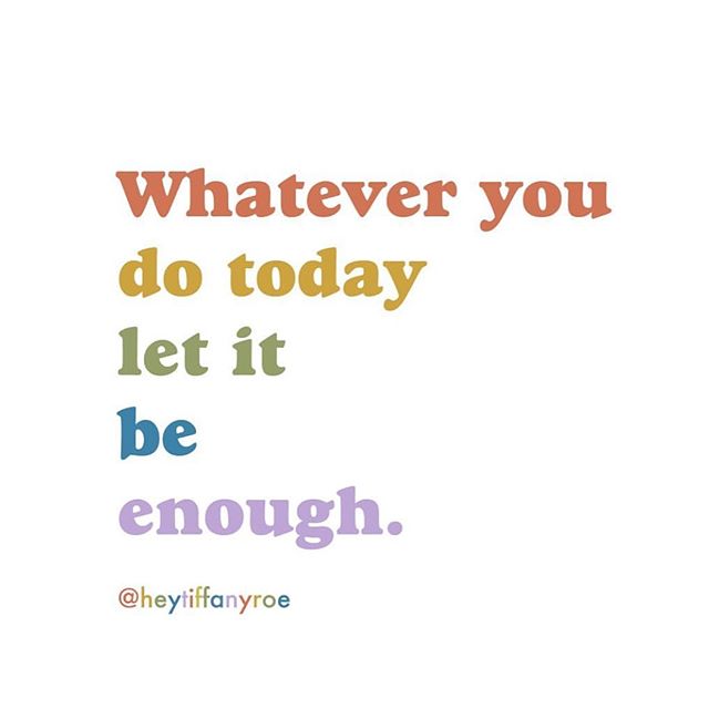 Whatever you do today, let it be enough! Breathe through the hard times. Don&rsquo;t let overthinking or ruminating on tasks or something that&rsquo;s not solved yet, ruin your mindfulness or take up too much space. 🤙🌳
.
.
.
.
#justenoughspace #iam