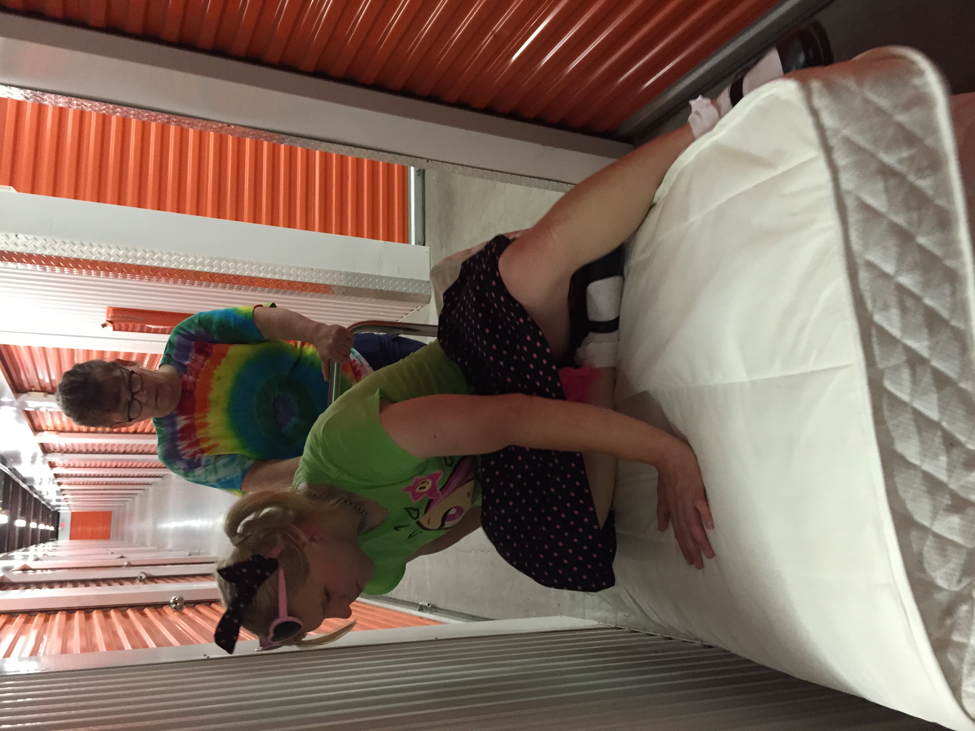 Note Leah's adorable moving co-ordinated ensemble.