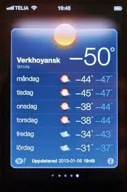 -50º! Holy Moley!