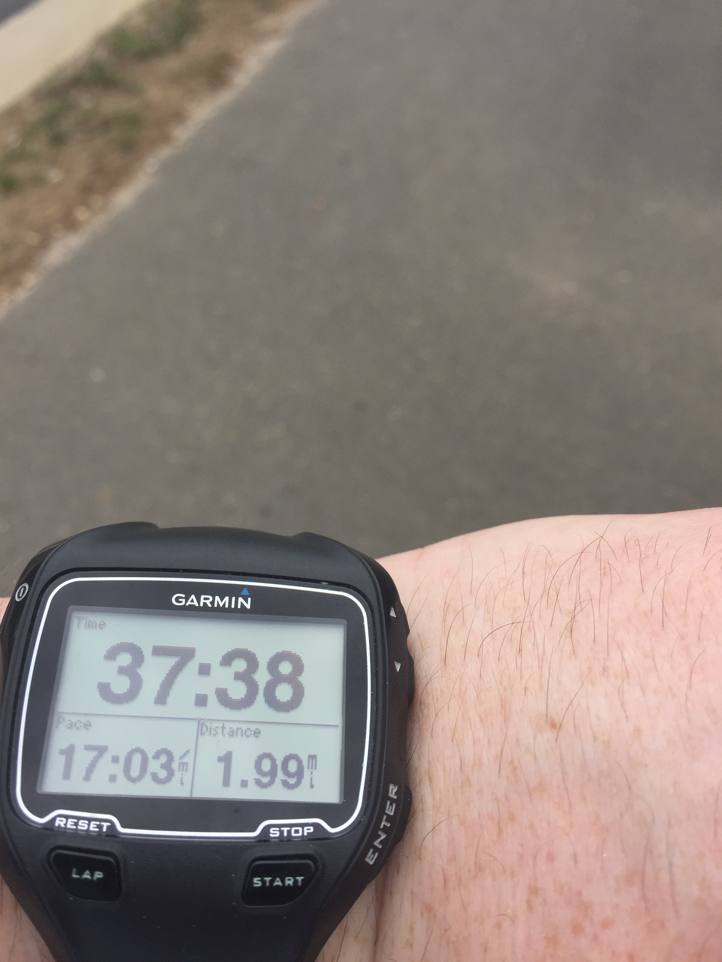 At 17 minutes per mile, I wasn't exactly tearing up the streets 