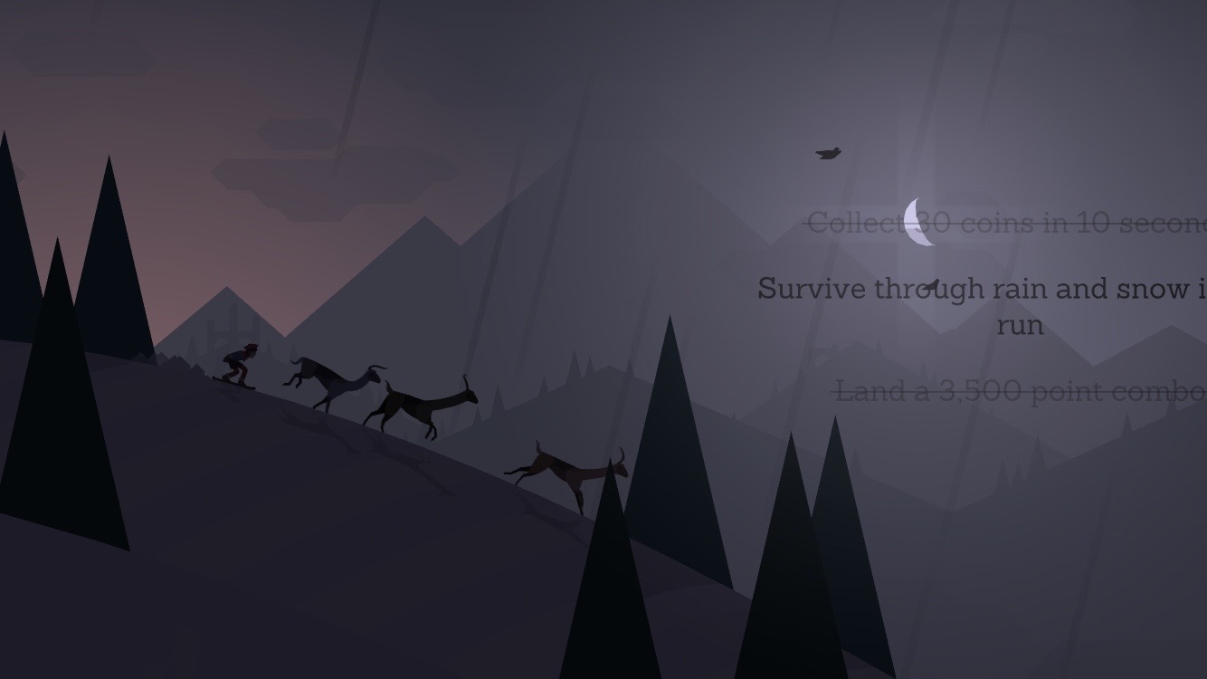 "Survive through rain and snow in one run."