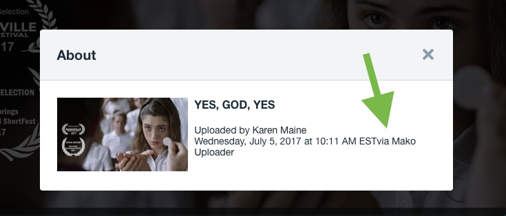 "Uploaded by Karen Maine... via MAKO UPLOADER."