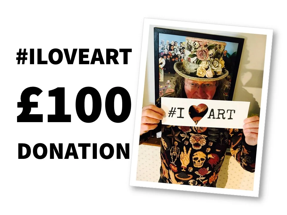 #ILOVEART £2,000 print donation 