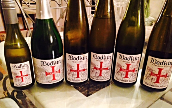 Preparing for the Bodkin Wine tasting