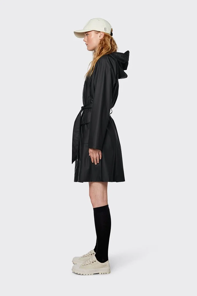 Rains Curve jacket - Velvet black 
