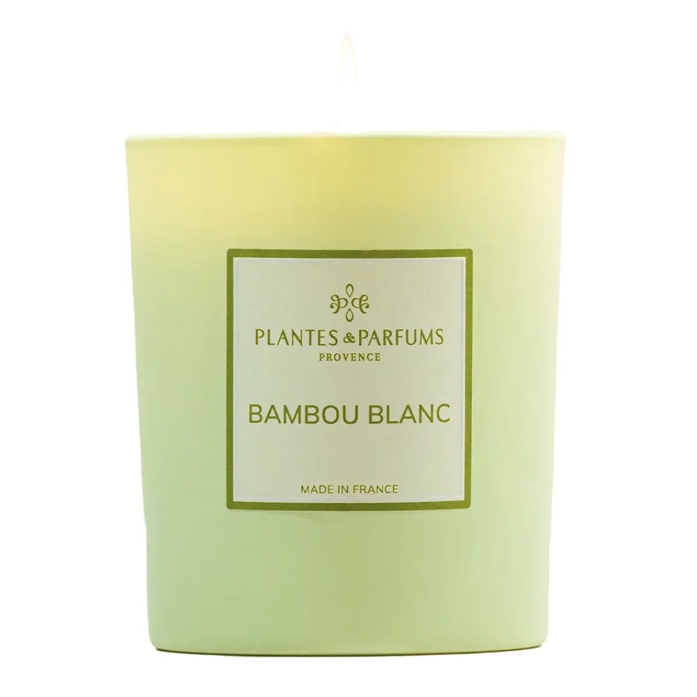 Plantes et Parfums Bamboo Blanc candle — Little Paris Store
