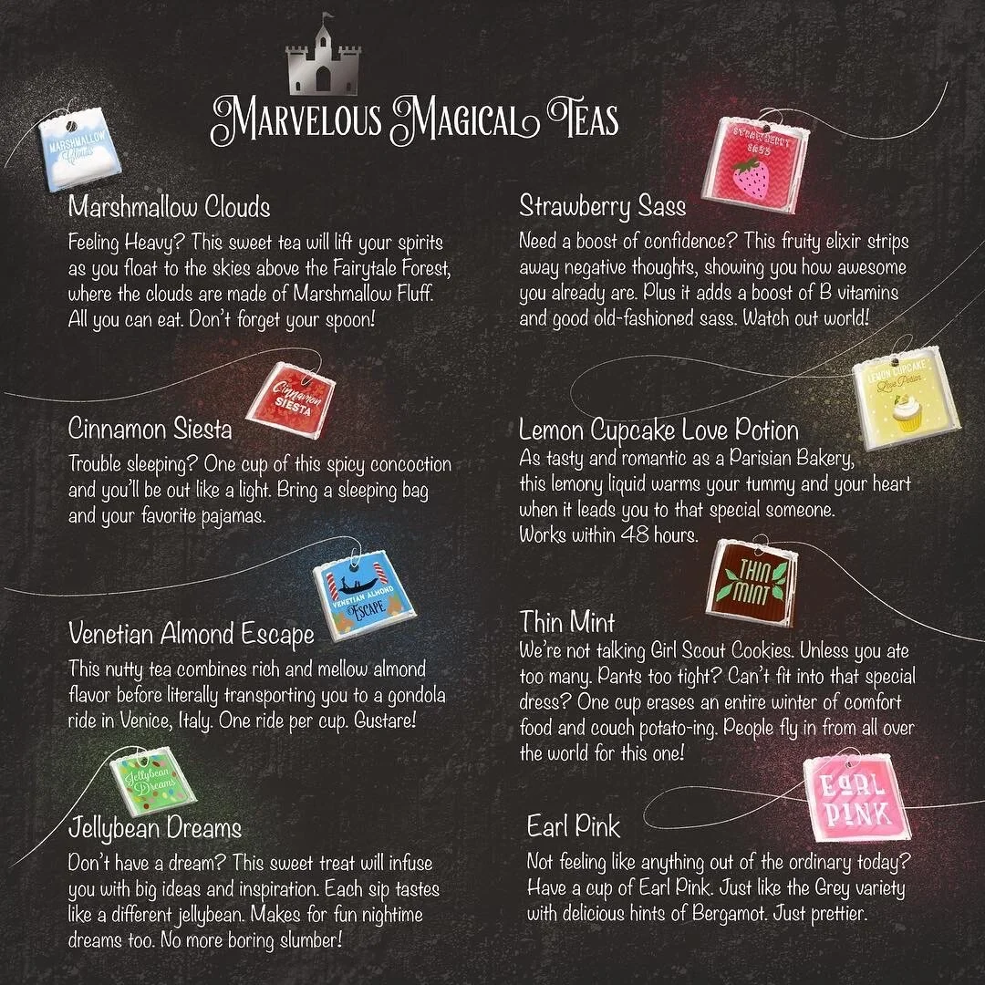  I had SO. MUCH. FUN. designing these tea bags and writing the descriptions. : )  