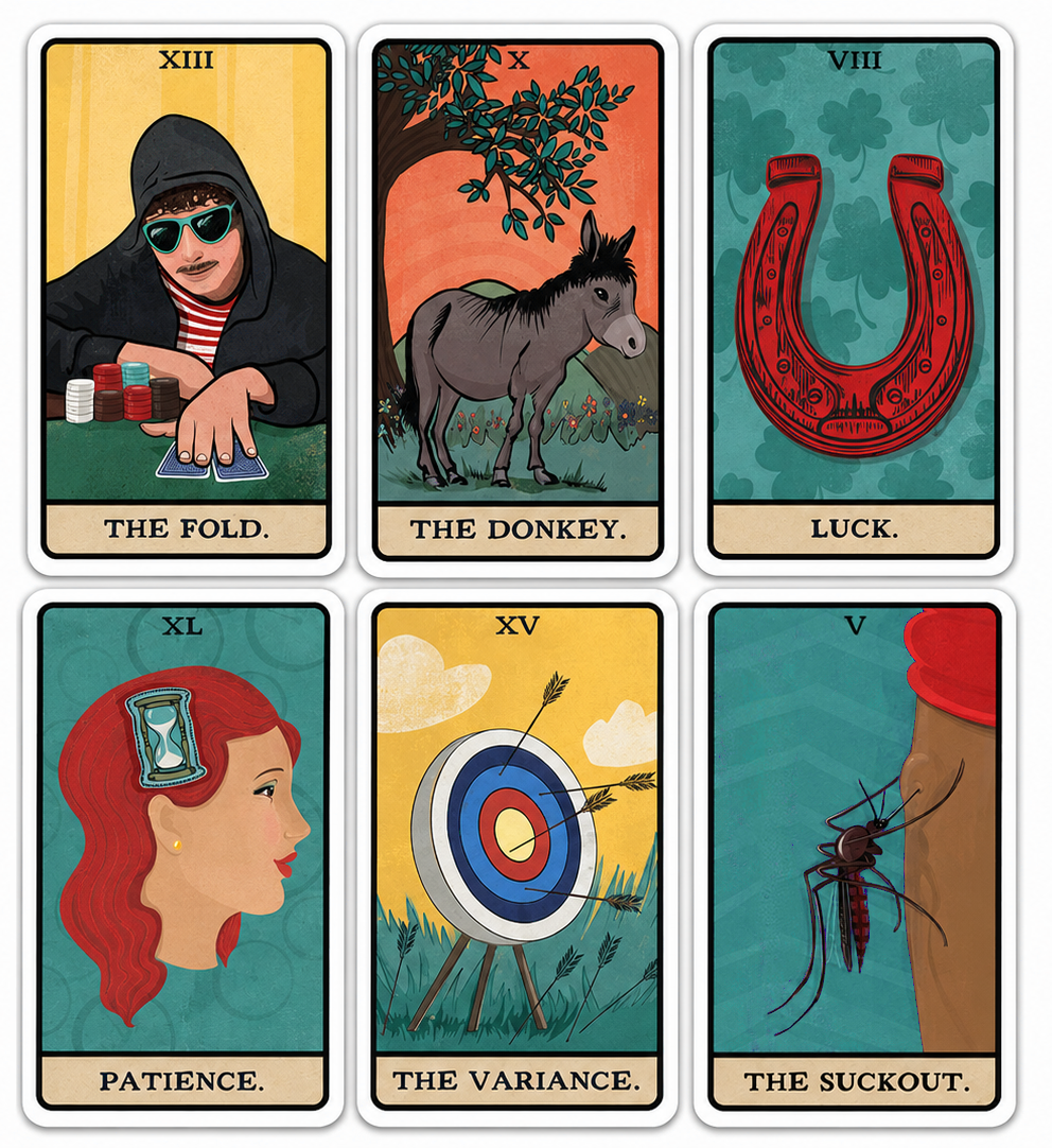 Poker League Illustrated Cards