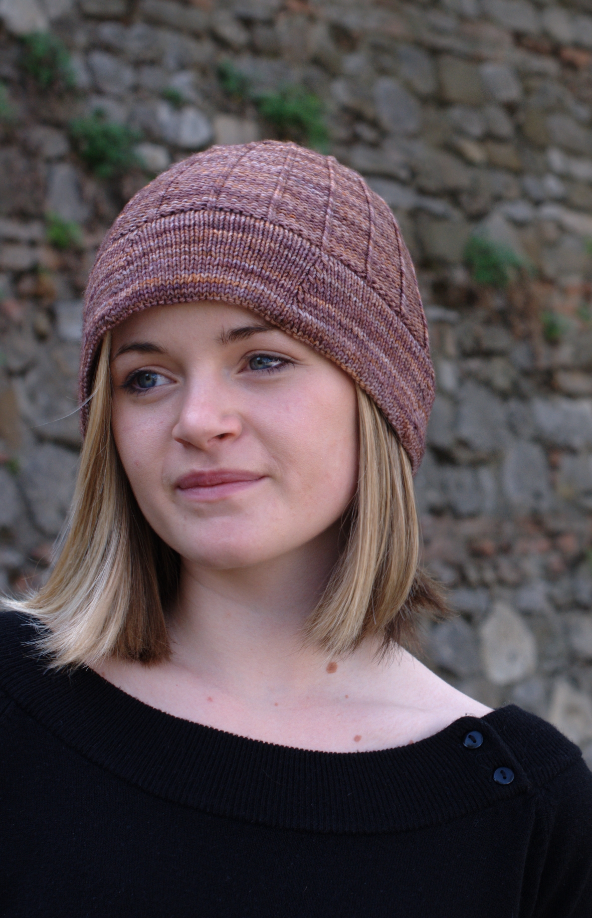 Corbelle brimmed Hat knitting pattern