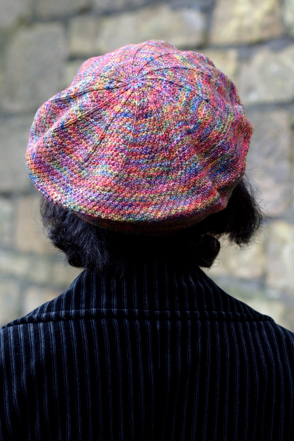 Bedragonned beret knitting pattern