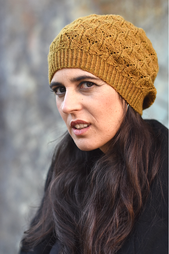 Cannetella slouchy lace Hat knitting pattern