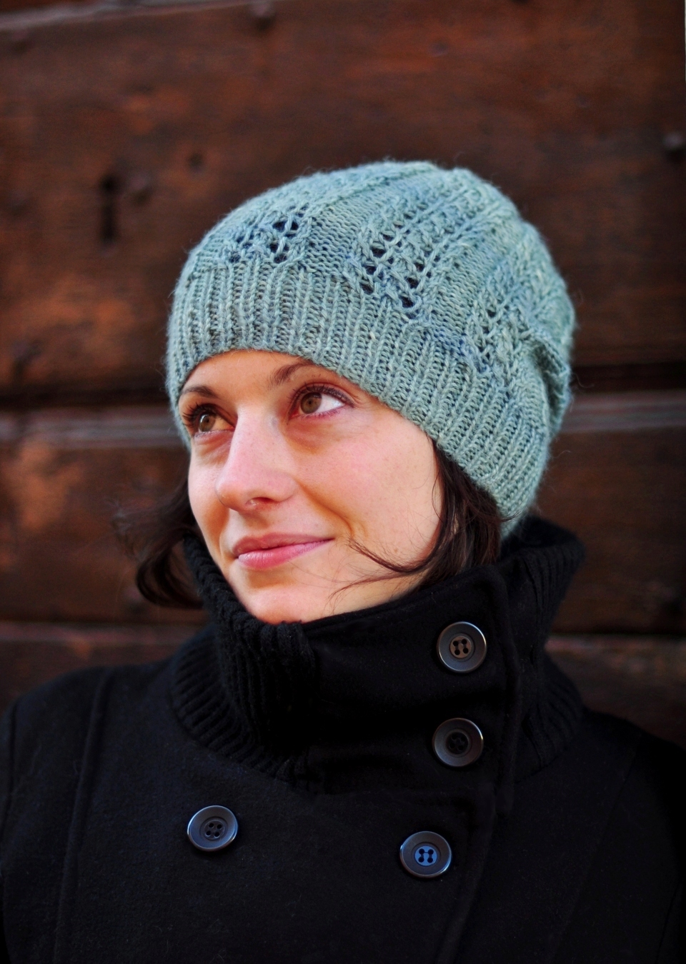 Castiel slouchy lace Hat knitting pattern heavy DK or worsted — Woolly ...
